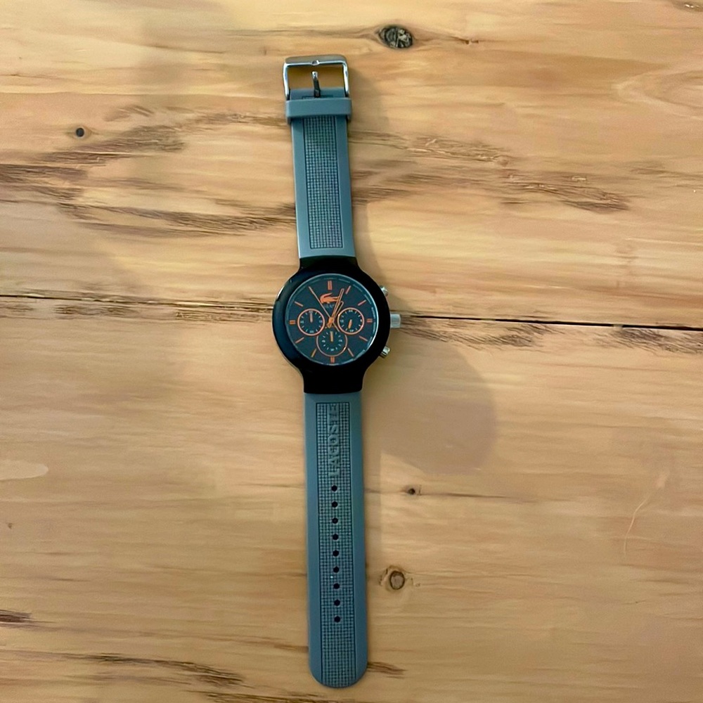 Lacoste Mens Borneo Black Sport Watch